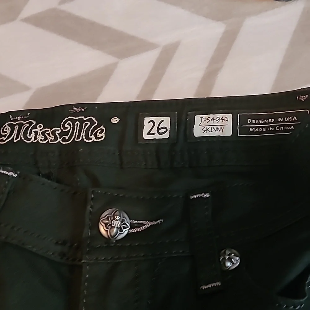 Miss Me Black Skinny Jeans - Picture 7 of 12